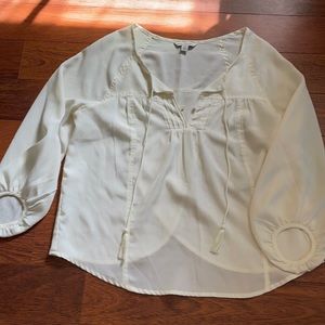 White partial open back